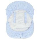 مدس عربة أطفال مزينة بالنقاط باللون الأزرق والأبيض , 1, hi-res